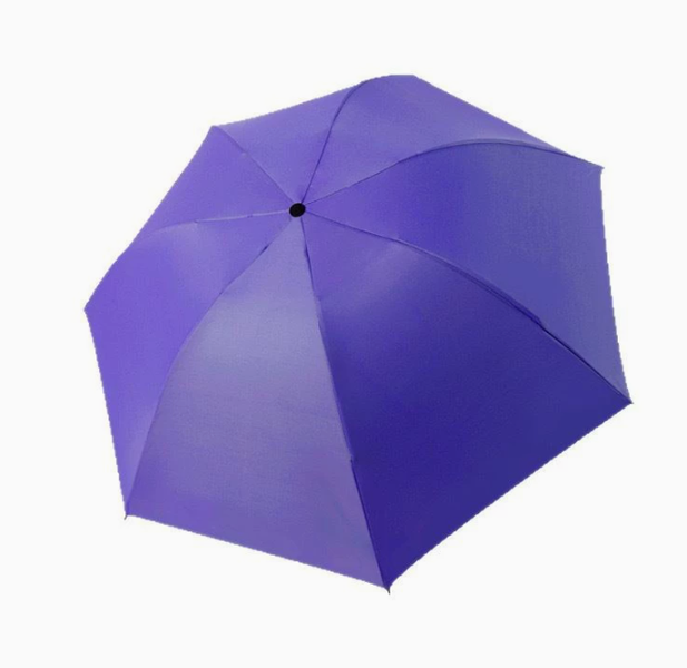 Purple Long-Handle Umbrella, 1pc, Windproof &amp; Waterproof for Daily Use