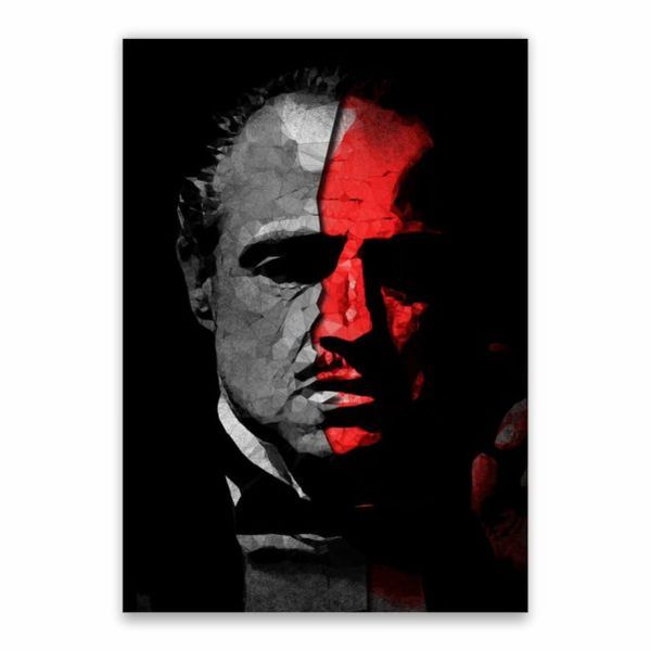 Vito Corleone Cartoon Poster - A1