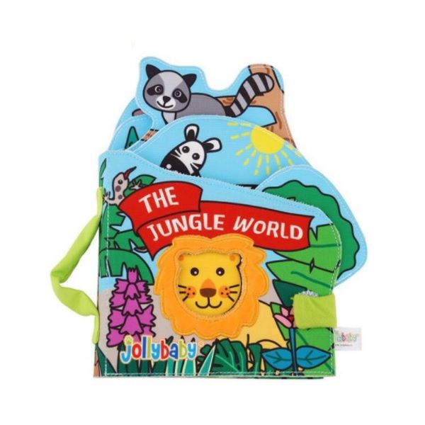 Jollybaby Soft Cloth Book - The Jungle World