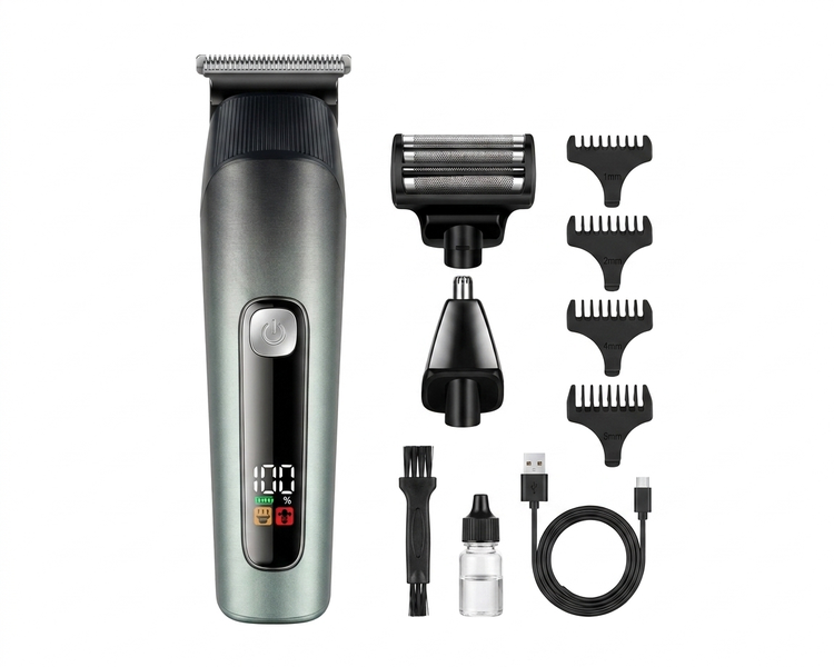 DALING DL- 3-in-1 Men's Grooming Kit Cordless Beard Trimmer Hair Clipper