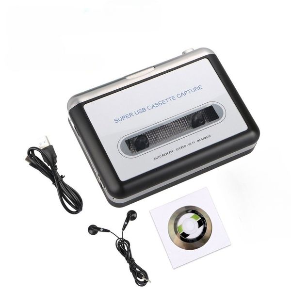 Portable Cassette Tape Player, Cassette Tape to MP3 Converter via USB