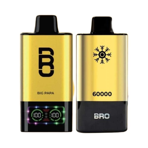 Bro Vapes Hookah DTL 60000 Puffs 50mg - Big Papa (Pack of 2)