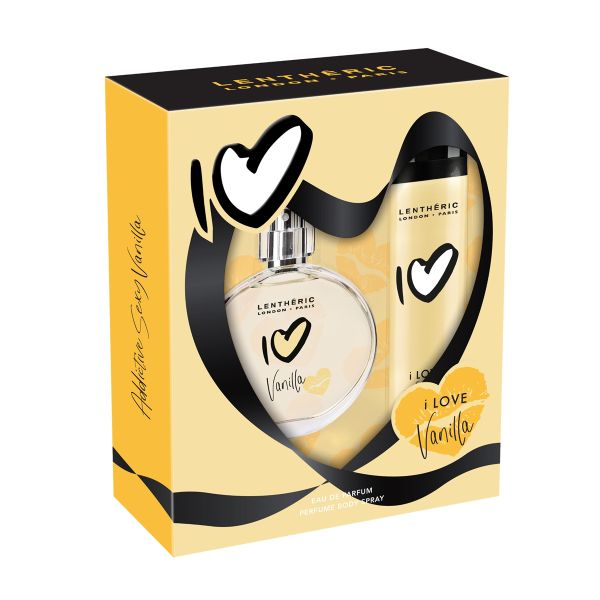 Lentheric I Love Vanilla Eau de Parfum 50ml &amp; Perfume Body Spray 90ml