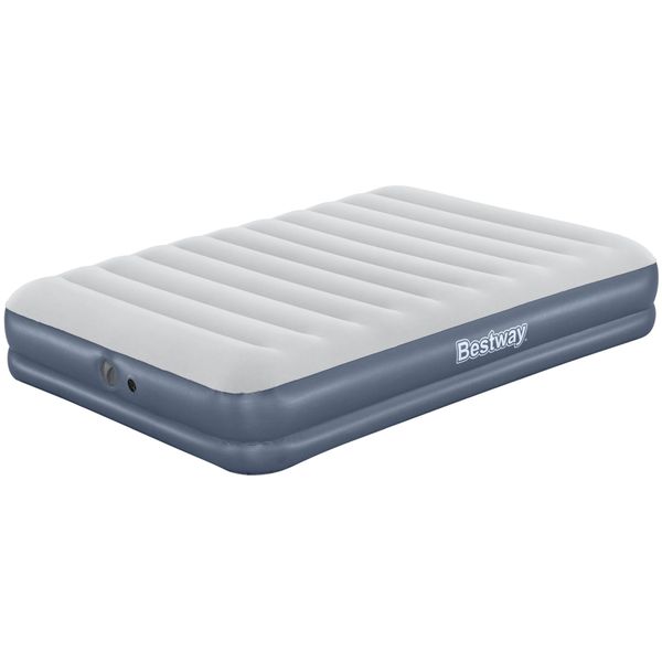 Bestway Tritech Air Mattress Queen Built-in Rechargeable Pump - 2.03m x 1.52m x 36cm