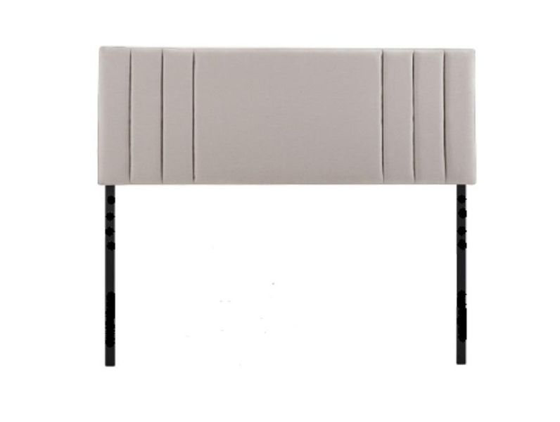 HFA - Jack Channel Headboard - Stone - Stain-Resistant Coated Fabric