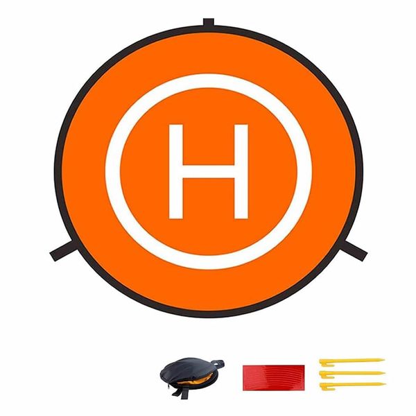 Double Sided Drone Landing Pad,Collapsible Waterproof Landing Pads 75cm