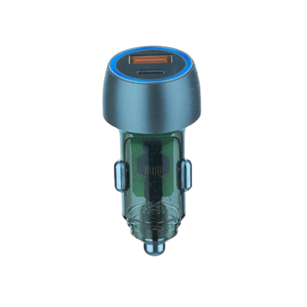 Fast Car Charger Dual USB Ports Type C &amp; A - 38W