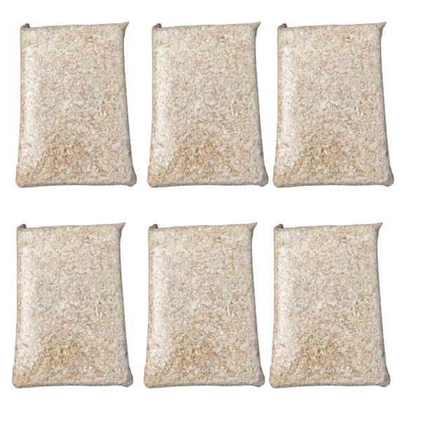 Wood shavings Bedding Six Pack Compressed Block