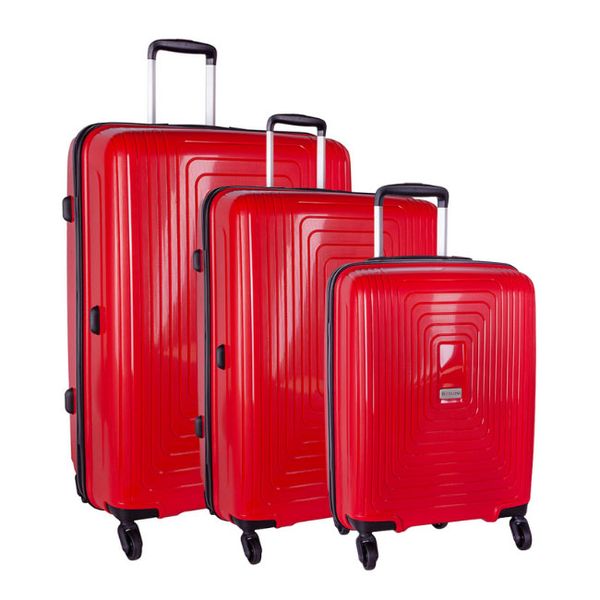 Cellini Flexilite Spinner Luggage Bag Set of 3 - Red