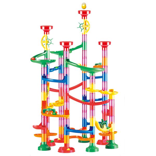 Marble Run Maze Construction Building Set for Kids 232 Piece