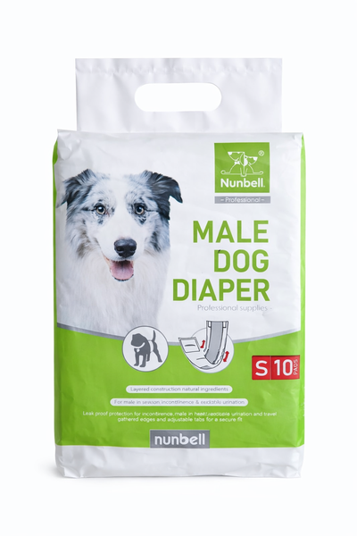 Small Male Dog Diapers - 10 Pack