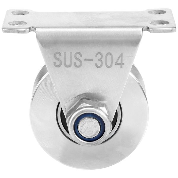 1Pack U-Type Stainless Steel Pulley Block Mute Bearings Groove