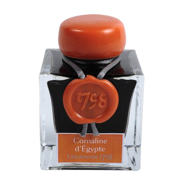 Jacques Herbin 1798 Carnelian of Egypt ink with silver glitter