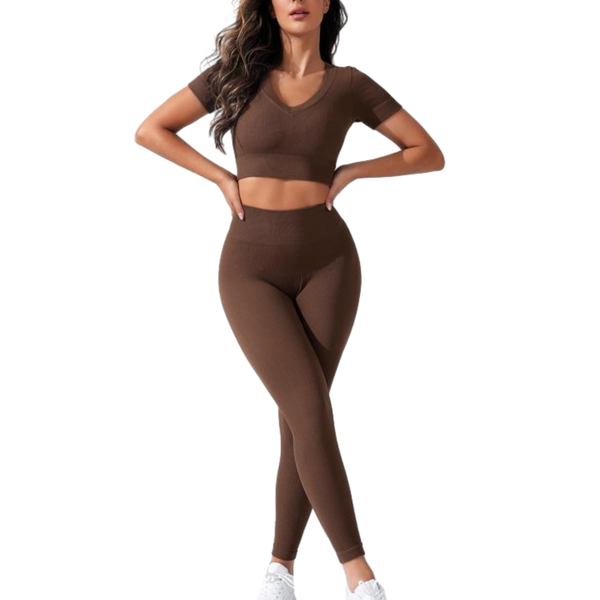 High Waisted Seamless Leggings with Matching Tops