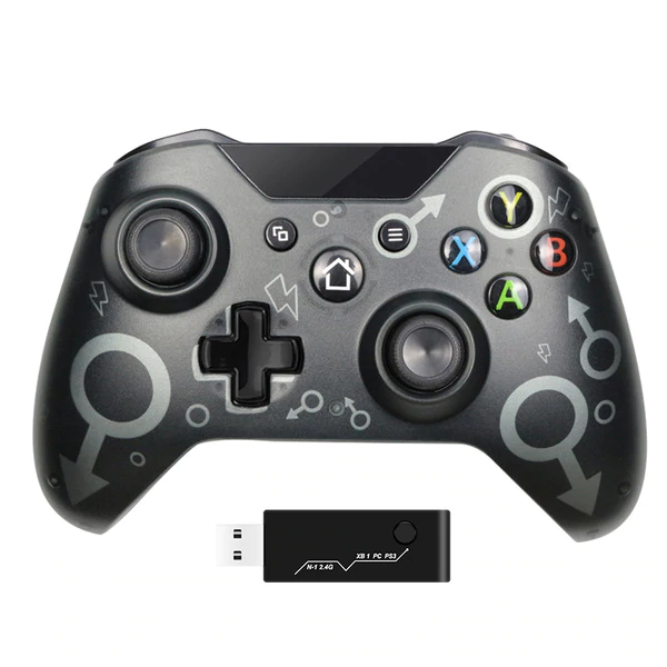 2.4G Wireless Game Controller suitable for XboxOne/PS3/PC - Black