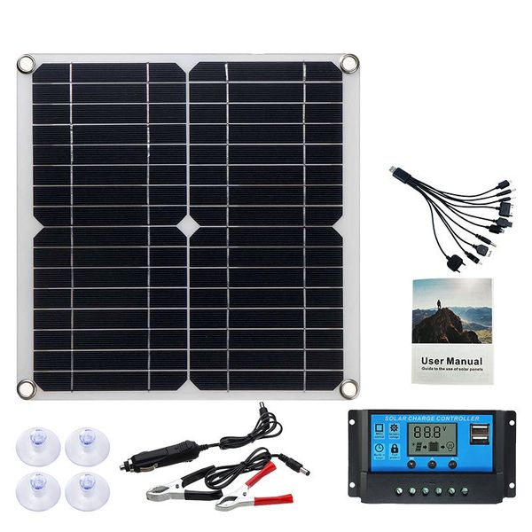 Solar Panel Kit with Solar Battery Charger and Controller