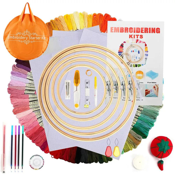 215 Piece DIY Embroidery Starter Kit