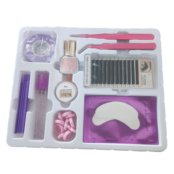 Eyelash Extension Practise Kit for Beginner 31 pieces Makeup Lash Training