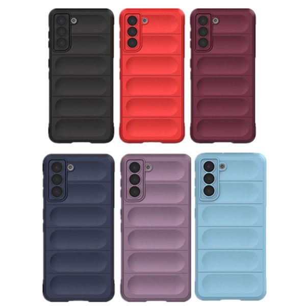 Silicone Case Build in Lens Protector For Samsung S21+ S21 Plus Pack of 6