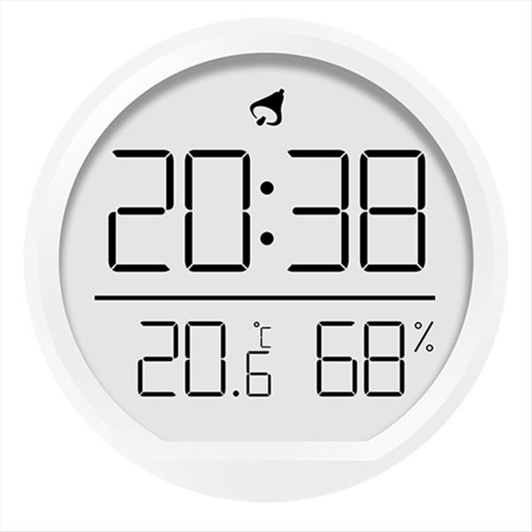 Led Digital Wall Clock Temperature Humidity Date Display Electronic B
