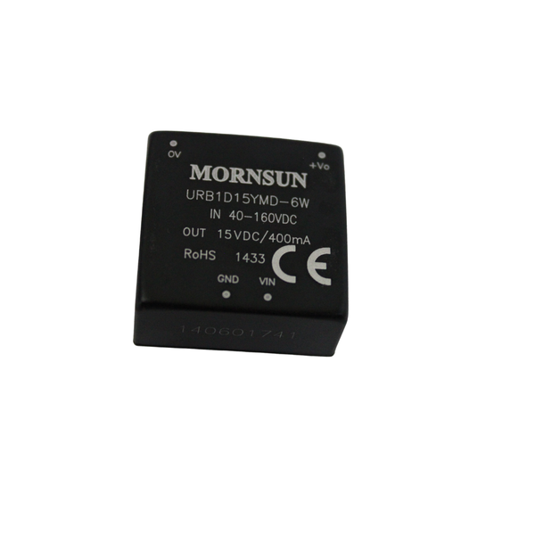 URB1D15YMD-6W: 6W DC/DC Converter, 110V In, 15V/400mA Out, DIP