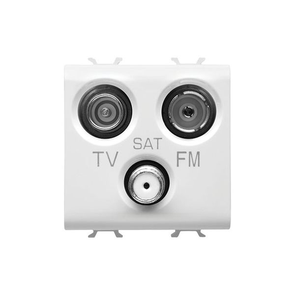 GEWISS - CHORUS 2M TV/FM/SAT Direct Male Type Connection White