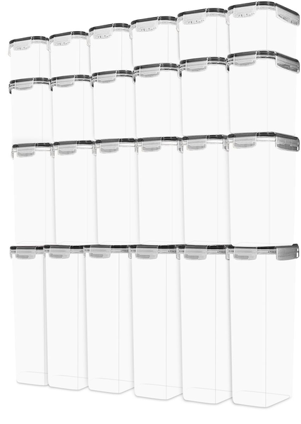 24 Airtight Food Storage Containers with Lids