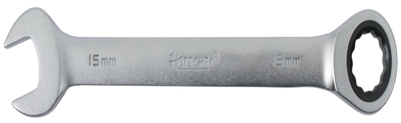 Hoteche 15mm Combination Ratchet Spanner