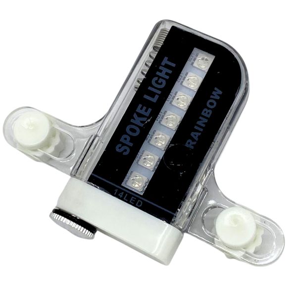 AICOM- 14-LED Bicycle Spoke Light Bike Wheel Light with 30 Rainbow Patterns
