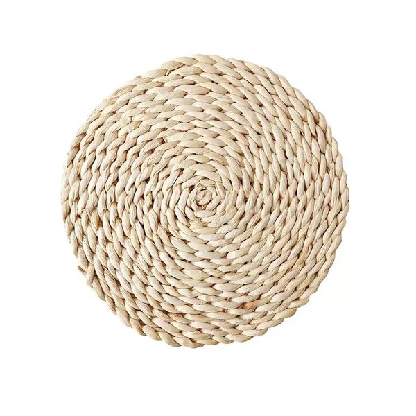 6 Pieces 35cm Corn Material Traditinal Style Grass Placemats For Table Deco