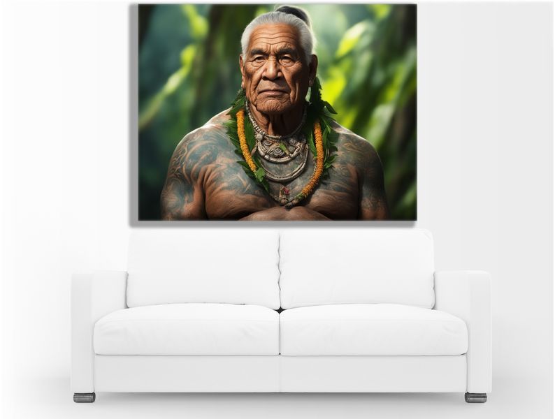 Matured Jungle Warrior Canvas Wall Art