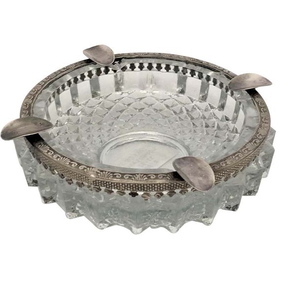 YB Ambiente - Large Round Crystal Ashtray