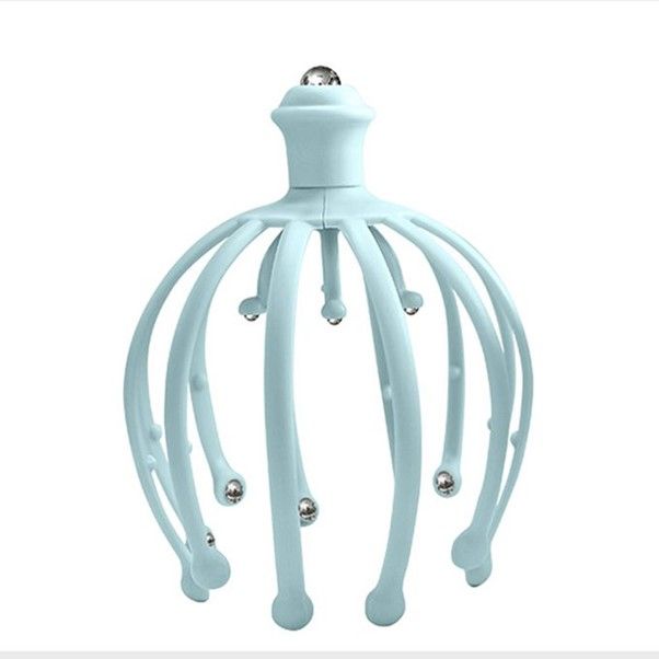 Portable Octopus Head Scalp Massager | 18 Finger Hair Wire Scalp ...