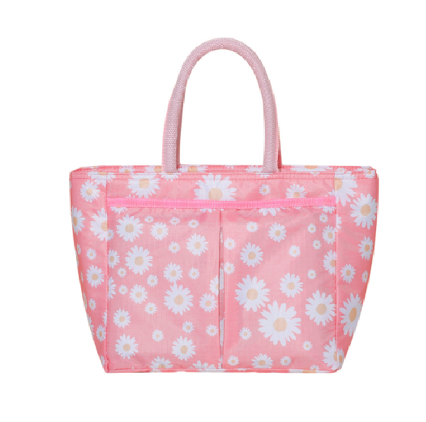 Daisy Lunch Bag medium - Pink