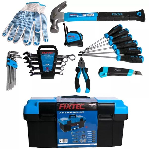 Fixtec 26 Piece Industrial Hand Tool Set