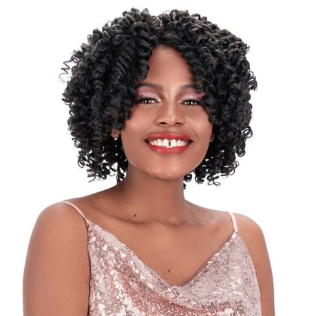 Magic Short Water Weaves Machine Made Synthetic Fiber Hair Wigs Mulrica 1B#  | Buy Online in South Africa 
