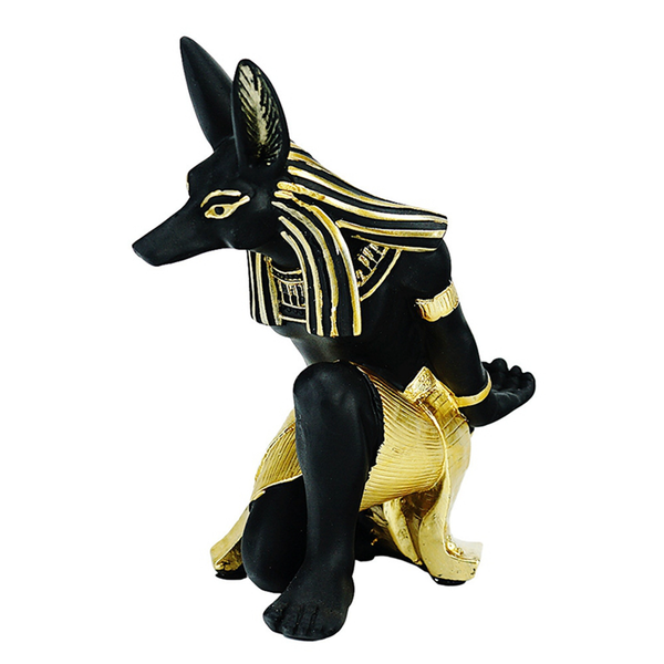 Resin Anubis God Wine Rack Figurines Egypt Dog Miniatures Statues