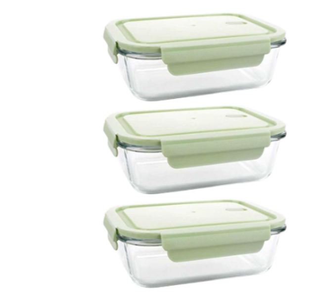 Lunch Box Pack Of 3 ,Green image