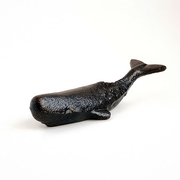 100% Cast Iron Whale Decorative Ornament 250g, Multi-Use Pen/Utensil Holder