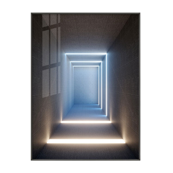 Modern Light Luxury Painting Aluminum Alloy Frame + Plexiglass 50*70cm