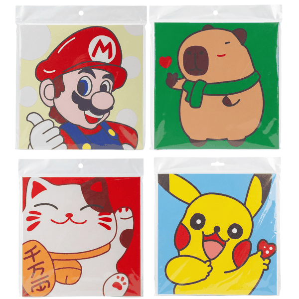 4pcs Mario 30cm Pom Pom Painting Bundle