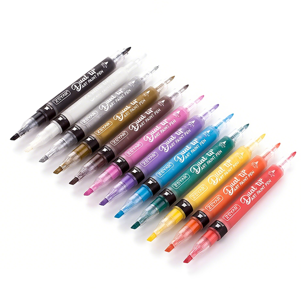 ZEYAR- Dual Tip Marker Pens,Water-based Art Marker Set For Kids and Adults