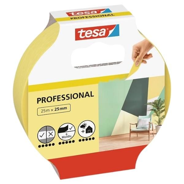 Tesa - Masking Tape 25mm x 25m - Professional