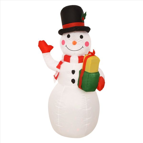 150cm LED Illuminated Inflatable Snowman Air Pump Night Lamp Inflatable Toy