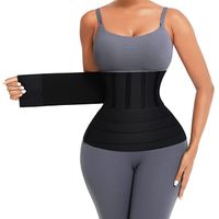 Women Tummy Control Shapewear Weight Loss Body Shaper Waist Trainer Tummy  and Thigh Shaper Saree Shapewear Belly Fat Reduce Belt (Black)