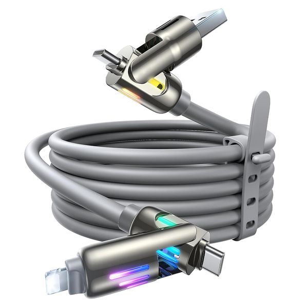 4 in 1 USB Charging Cable with Breathing Light