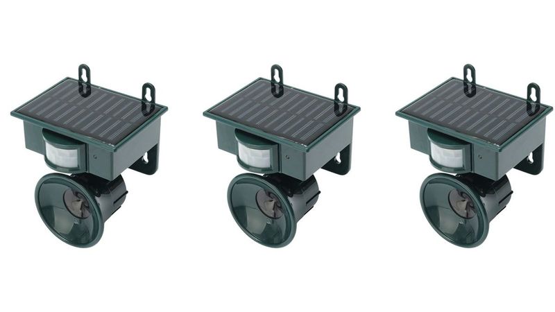 Pack of 3 Solar Powered Bird Repellent