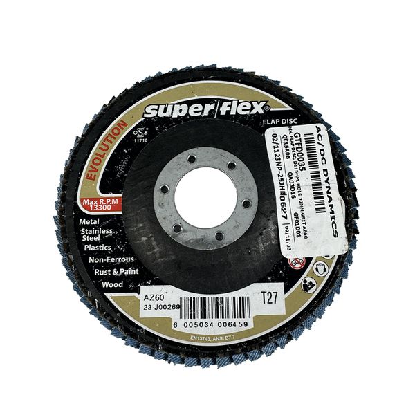 Super Flex - Evolution Flap Disc (Ø115mm, 22mm Bore, Grit AZ60)