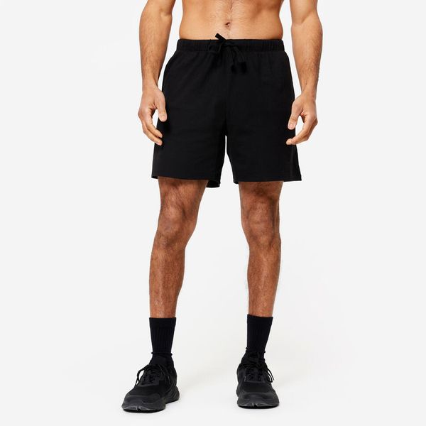 Domyos Men's Fitness Short Shorts 100 - Black