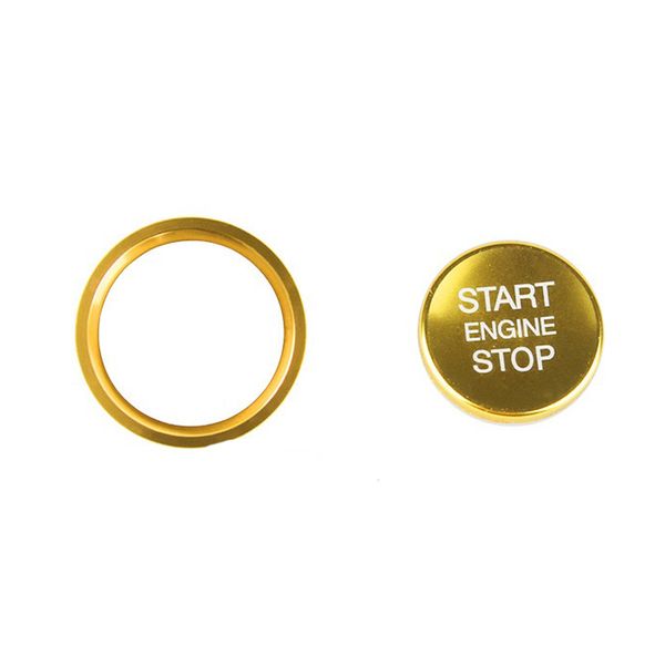 Audi Vehicle Start Engine Button Cover Set - Gold (AD-START-C-R-GO)